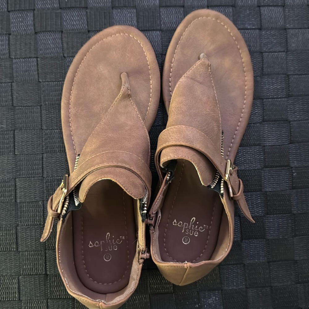Brown Sandles worn once